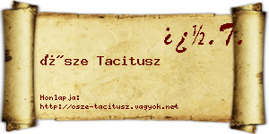 Ősze Tacitusz névjegykártya